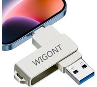 【Nessuna APP】WIGONT Chiavetta USB 256 GB, Memoria Esterna lphone Bello e Durevole per i0S/PC/Tipo C. 3 in 1 Chiavetta USB per Memoria lphone per Memorizzare più Foto e Fideo.