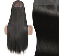 Nessuna Clip Extension Per Capelli Naturali, Sintetico, Artificiale, Lungo E Dritto, Biondo, Nero, Colore o, Finto Pezzo Per Capelli Da Donna