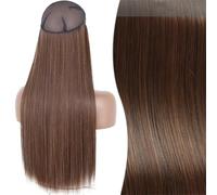 Nessuna Clip Extension Per Capelli Naturali, Sintetico, Artificiale, Lungo E Dritto, Biondo, Nero, Colore o, Finto Pezzo Per Capelli Da Donna