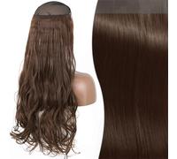 Nessuna Clip Extension Per Capelli Naturali, Sintetico, Artificiale, Lungo E Dritto, Biondo, Nero, Colore o, Finto Pezzo Per Capelli Da Donna