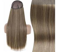 Nessuna Clip Extension Per Capelli Naturali, Sintetico, Artificiale, Lungo E Dritto, Biondo, Nero, Colore o, Finto Pezzo Per Capelli Da Donna