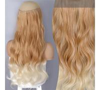 Nessuna Clip Extension Per Capelli Naturali, Sintetico, Artificiale, Lungo E Dritto, Biondo, Nero, Colore o, Finto Pezzo Per Capelli Da Donna