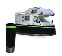 Nessuna foratura necessaria. Rivestimento per roulotte, altezza 95,2 cm, rivestimento della quinta ruota, rete di ferro nella parte inferiore, copricerchi da 26 m.