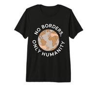 Nessuna frontiera Solo l'umanità Pace PRO Immigrazione Maglietta Premium
