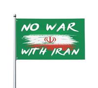 Nessuna guerra con la bandiera dell'Iran 3x5, io sto con l'Iran, pace, bandiera FK Israel, striscione da esterno, cartello da giardino, 3x5 piedi