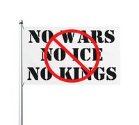 Nessuna guerra, nessun ghiaccio, nessun re, bandiera di protesta, bandiere da 3x5 metri, striscioni per esterni