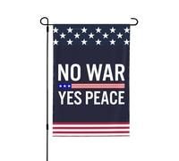 Nessuna guerra, sì pace, Colombia, Iran, Venezuela, Messico, Cuba, bandiera per esterni, bandiere da giardino bifacciali, bandiera da giardino