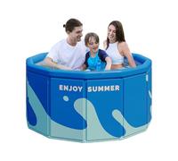 Nessuna installazione di piscina, piscina non gonfiabile | Piscina per bambini pieghevole non gonfiabile | Piscina per bambini all'aperto senza installazione per cortile, giardino, esterno, patio