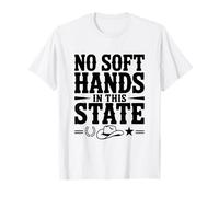 Nessuna Mano Morbida in Questo Stato Umorismo Cowboy texano Maglietta
