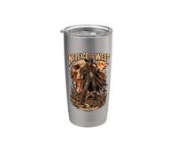 Nessuna Pace nel West - Design Vintage da Cowboy Bicchiere termico in acciaio inox doppia parete