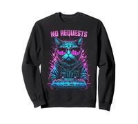 Nessuna Richiesta Casa Cat DJ Rave EDM Musica Deejay Equalizzatore Felpa
