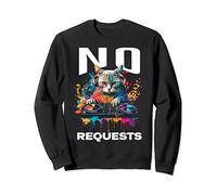 Nessuna richiesta DJ Cat EDM Dance Music Felpa