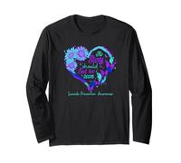 Nessuna Storia Dovrebbe finire Troppo Presto Cuore Donne Prevenzione del suicidio Maglia a Manica