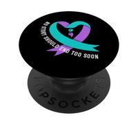 Nessuna storia dovrebbe finire troppo presto la consapevolezza della prevenzione del suicidio PopSockets PopGrip Adesivo