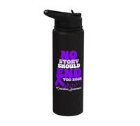 Nessuna storia dovrebbe finire troppo presto la consapevolezza dell'overdose Stainless Steel Insulated Water Bottle