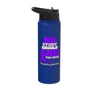Nessuna storia dovrebbe finire troppo presto la consapevolezza dell'overdose Stainless Steel Insulated Water Bottle