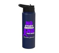Nessuna storia dovrebbe finire troppo presto la consapevolezza dell'overdose Stainless Steel Insulated Water Bottle