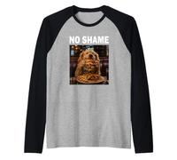 Nessuna vergogna Golden Retriever Hamburger Cibo Amante Maglia con Maniche Raglan