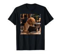 Nessuna vergogna Golden Retriever Hamburger Cibo Amante Maglietta
