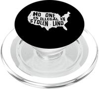 Nessuno illegale in terra rubata mappa degli Stati Uniti immigrati Uomini Donne Bambino PopSockets PopGrip per MagSafe