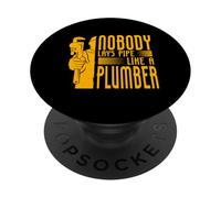 Nessuno posa il tubo come un idraulico PopSockets PopGrip Adesivo