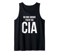 Nessuno sa Che Sono nel Bianco della CIA Canotta