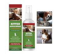 Nessuno spray da masticare per cani - spray anti-masticazione per cuccioli | soluzione per l'allenamento comportamentale dei cani | 100 ml di tessuto amaro naturale per mobili interni, ponti esterni