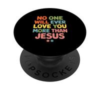 Nessuno ti amerà mai più di Gesù PopSockets PopGrip Adesivo