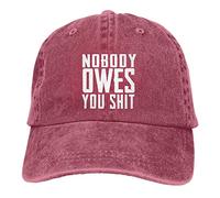Nessuno Ti Deve Niente Cappellino Baseball Unisex Cappello con Visiera Casual Cappello da Baseball Donna per Adulto Tennis Uomo