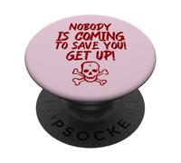 Nessuno viene a salvarti! Alzati! (Dichiarazione di lotta) PopSockets PopGrip Adesivo