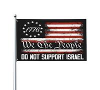 Nessuno vuole combattere per Israele bandiera Libera l'America da Israele 3x5 Bandiere Cartello da giardino Striscioni da giardino