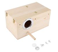 Nest della cassetta del nido degli uccelli in legno, cabine di allevamento di uccelli cockatiels decorazione per le gocce per fringebi, cockatiel budgie conure pappagal