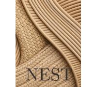 NEST: Oversized Decorative Coffee Table Journal for Display, Woven Rattan Texture, Natural Organic Home Styling, 400 dot grid Pages. A Naturally ... Bohemian, Coastal, and Scandinavian Interiors