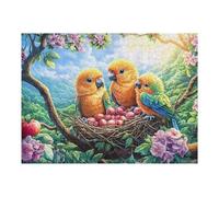 Nest Parrot Chicks Rompicapo 500 Pezzi Toscana Per Famiglie Branch Bloom Nest Cartone Rigido Per Attività Educativa Bambini Da Passatempo Con Poster Incluso Migliore Vendita 500 PCS