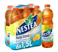 NESTEA mango ananas, rinfrescante con gusto pieno, tè di alta qualità e aromi naturali (usa e getta, 6 x 1,5 l)