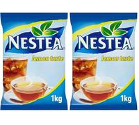 Nestea preparato solubile con estratto di tè al limone per bevanda calda o fredda, busta da 1kg (Confezione da 2)