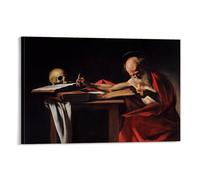 Nestemfo Poster su tela, motivo: San Girolamo, decorazione da parete per ufficio, casa, 30 x 45 cm