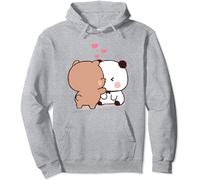 Nesthome Kawaii Panda Bear Hug Bubu And Dudu Hug San Valentino Divertente Regalo Unisex Pullover con Cappuccio