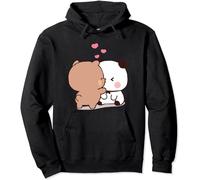 Nesthome Kawaii Panda Bear Hug Bubu And Dudu Hug San Valentino Divertente Regalo Unisex Pullover con Cappuccio