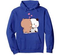 Nesthome Kawaii Panda Bear Hug Bubu And Dudu Hug San Valentino Divertente Regalo Unisex Pullover con Cappuccio