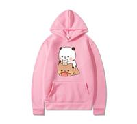 Nesthome Kawaii Panda Bear Hug Bubu And Dudu Love Is Being Cinema Pogether San Valentino Divertente Regalo Unisex Pullover Felpa con Cappuccio