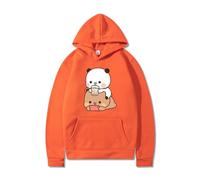 Nesthome Kawaii Panda Bear Hug Bubu And Dudu Love Is Being Cinema Pogether San Valentino Divertente Regalo Unisex Pullover Felpa con Cappuccio