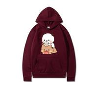 Nesthome Kawaii Panda Bear Hug Bubu And Dudu Love Is Being Cinema Pogether San Valentino Divertente Regalo Unisex Pullover Felpa con Cappuccio