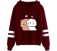 Nesthome Panda Bear Hug Bubu And Dudu Sweatshirt Street Casual Hoodie Felpa a Maniche Lunghe Uomini e Donne Pullover Valentin Gift Hoodie