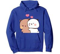 Nesthome Panda Bear Hug Bubu Dudu I Love You Kawaii Unisex Pullover Felpa con Cappuccio