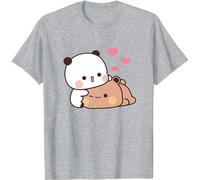 Nesthome Panda Bear Hug Bubu Dudu Together Valentino Divertente Regalo Kawaii Unisex Shirt
