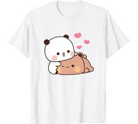 Nesthome Panda Bear Hug Bubu Dudu Together Valentino Divertente Regalo Kawaii Unisex Shirt