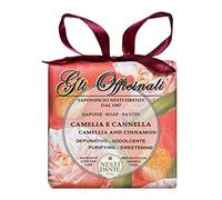 Nesti Dante Sapone Vegetale Gli Officinali Camelia e Cannella - 200g - Naturale e Biodegradabile, con note speziate, ideale per Corpo, Viso e Pelli Sensibili, Saponetta mani