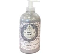Nesti Dante Luxury Sapone Liquido Platino 500ml - Formula Naturale e Idratante per Mani e Corpo. Elegante, Sostenibile, Adatto a Tutti i Tipi di Pelle, Made in Italy