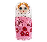 Nesting Dolls, 10 pezzi di legno dipinti a mano Russian Nesting Dolls for Kids Toy Collection, funzionalità di design tradizionale stackable Toy Set per Holiday Birthday Party Home Office Classroom